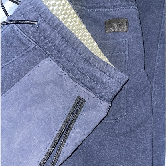 Abercrombie & Fitch Sweatpants zippered pocket NAVY size S - Picture 4 of 7